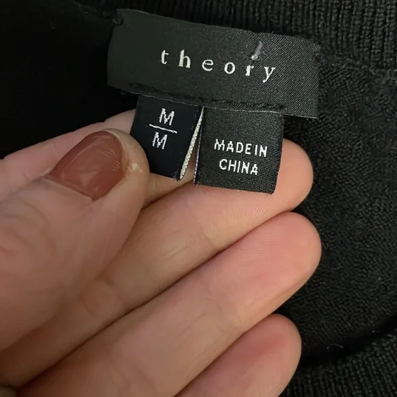 Theory 95% wool long sleeve knit dress - Picture 2 of 8